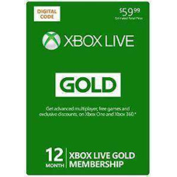 Xbox Live 12 Month Gold Membership [Online Game Code]